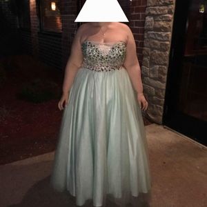 Blue size 18 Prom Dress